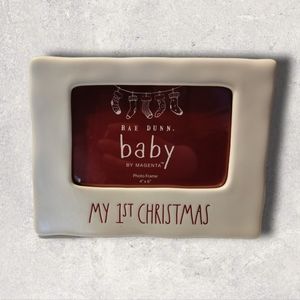 New Rae Dunn My 1st Christmas photo frame